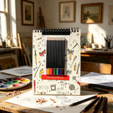 Drawing pad & Color pencil set-140g